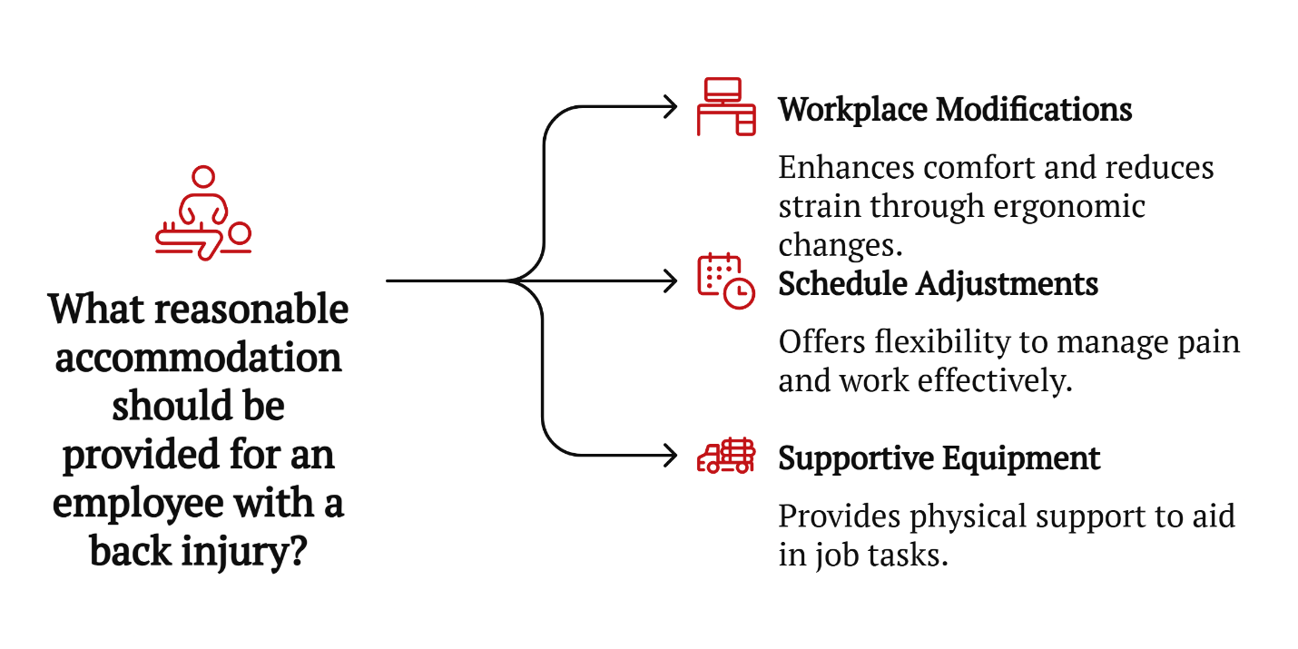 back Injury accommodation categories